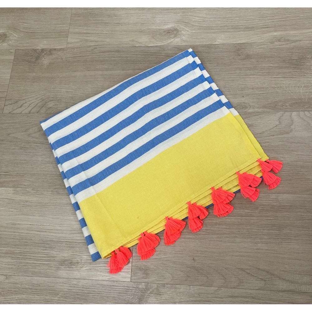 Brand New WETCAT Summer Stripe Tassel Turkish Towel 39” X 67”